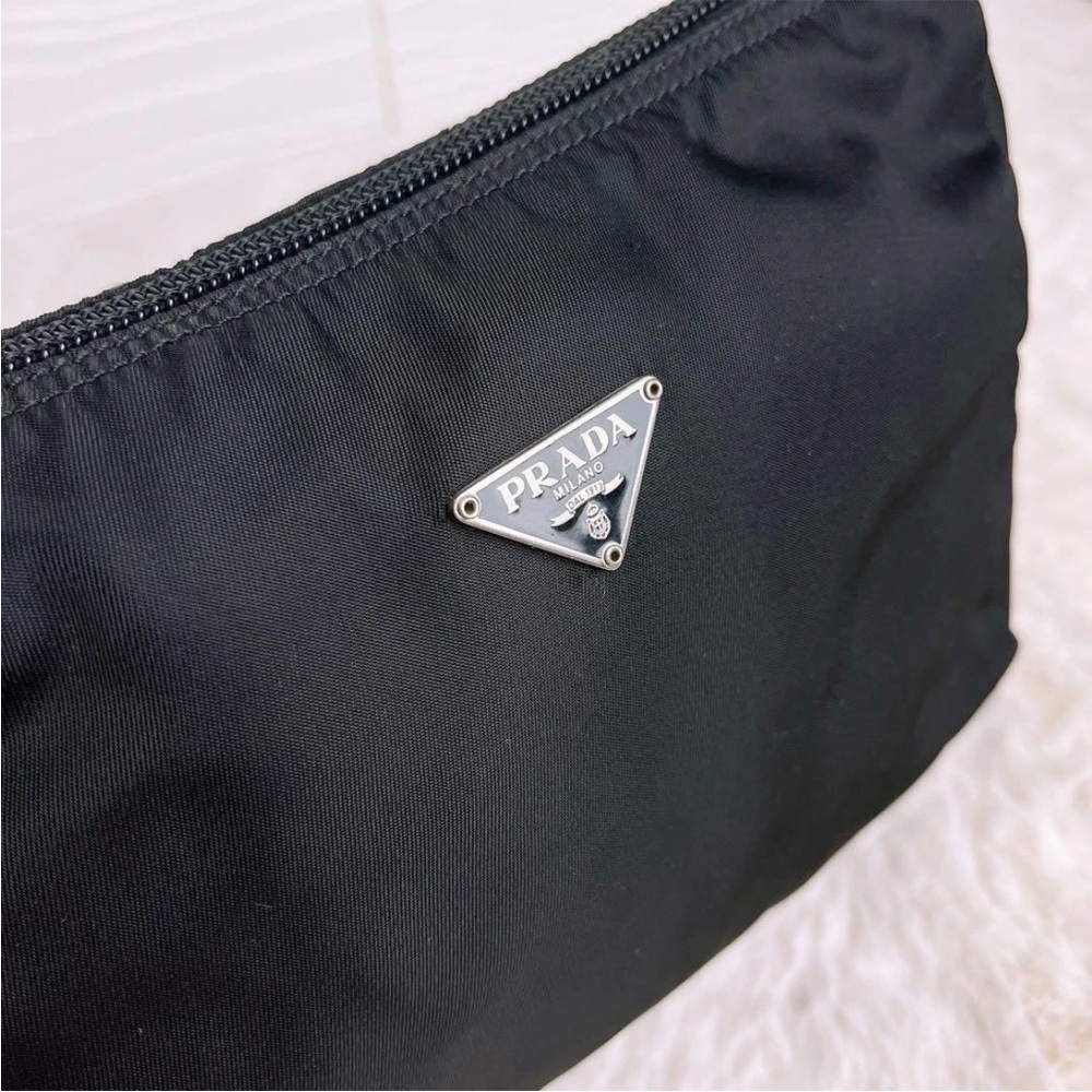 Prada Classic Black Nylon Pouch - Picture 3 of 8